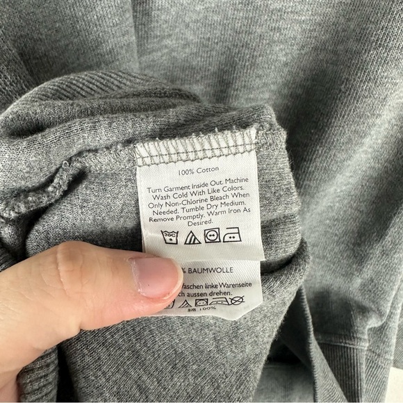 Eddie Bauer Men’s Gray 3 Button 100% Cotton Pullover Sweater Size Large Tall - Picture 5 of 5